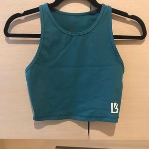 BuffBunny Cropped Tank Teal M